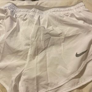 Nike dri fit running shorts white size small
